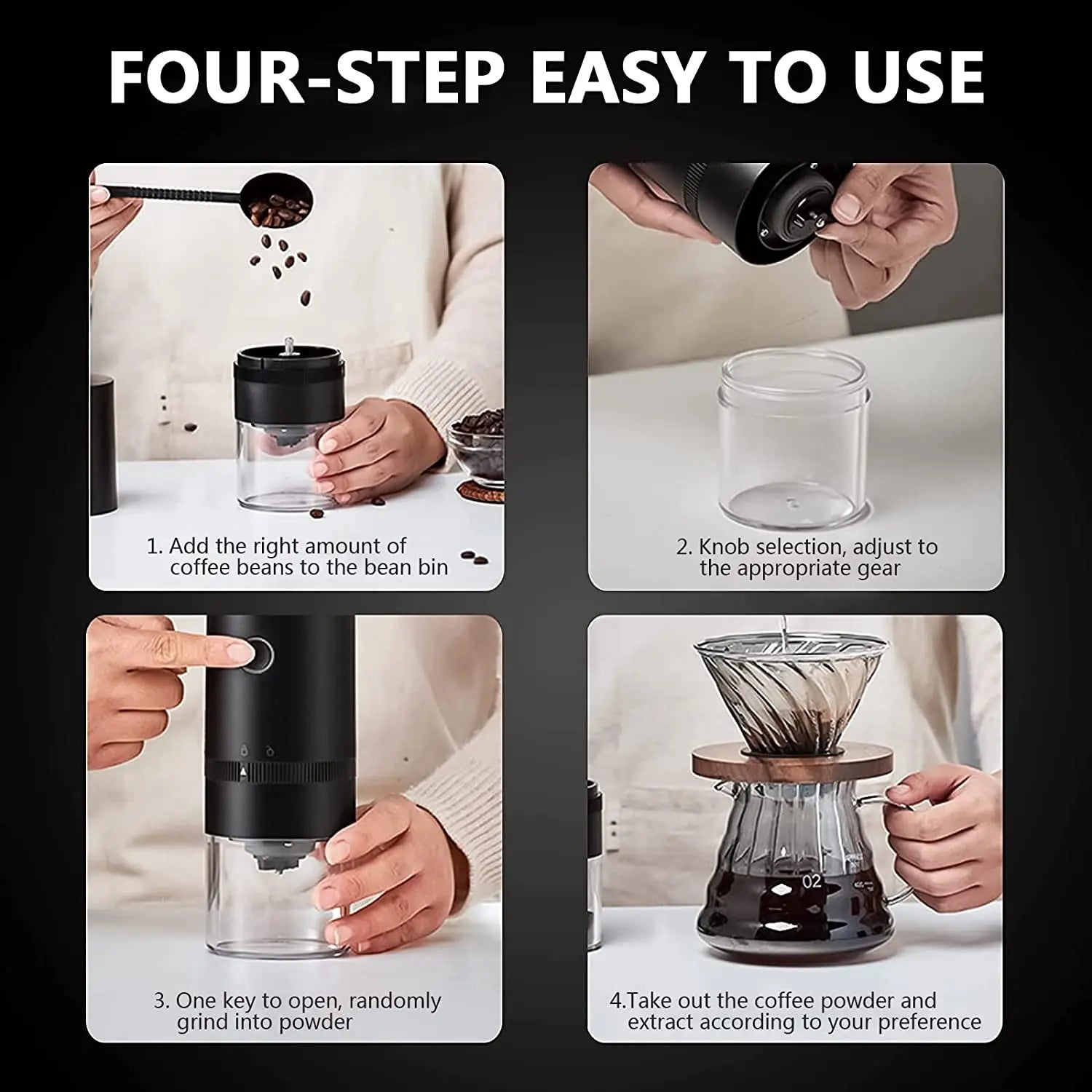 Portable Electric Coffee Grinder